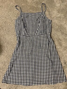 Old Navy Womens Gingham Print Mini Dress